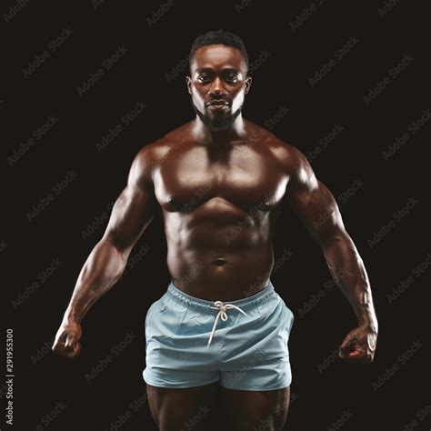 muscle black nude men